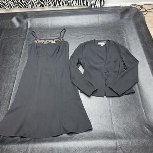 Vintage Dress And Blazer Set